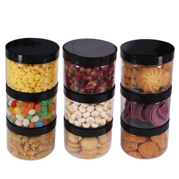 Clear Empty Cosmetic Jars With Lids 4 Oz In Bulk Screw Cap Plastic Jars