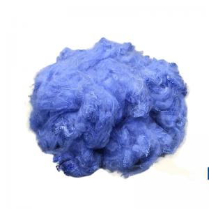 China Polyester Recycled Staple Polyester Fibre Fill For Pillows 15D 64MM wholesale