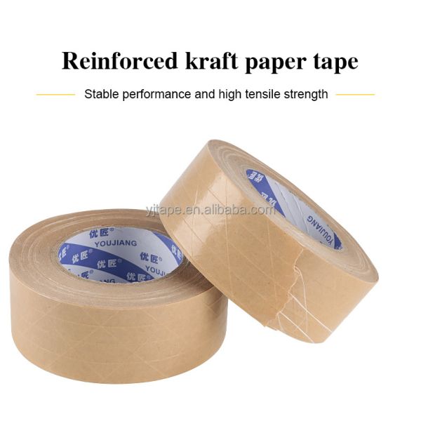 Gummed Custom Logo Self Adhesive Kraft Paper Tape For Sustainable Packaging Solutions