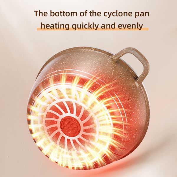 Multifunction 6pcs Double Bottom Die Cast Nonstick Aluminum Cookware Set