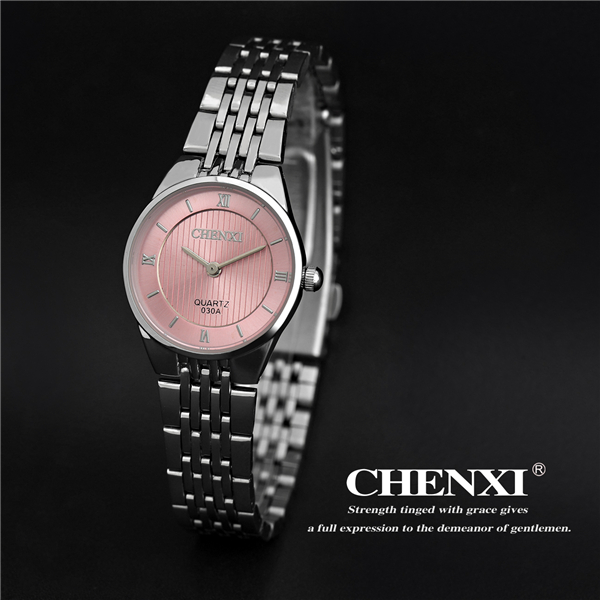 Ladies Watches Pink Light Blue Office Lady Girls Watches for Teens Stainless Steel Watches