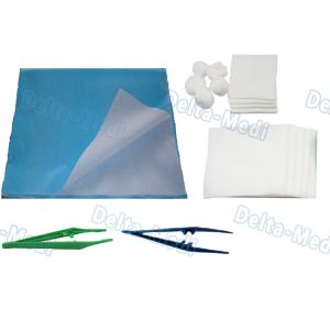 China Sterile Dressing Wound Surgery Disposable Surgical Kits With Hand Towel / Plastic Forceps on sale