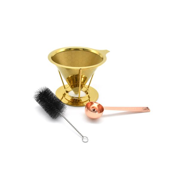 Quality 300g Stainless Steel Coffee Pour Over Paperless Coffee Dripper 100mm for sale