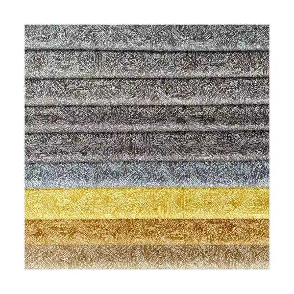 Plain Waterproof Embossed Floral Fabric Embossed Jacquard Fabric Sofa Fabric Factory