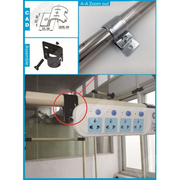 Industrial Polishing Chrome Pipe Fittings , Chrome Plated Pipe Connectors Eco Friendly HJ-13D