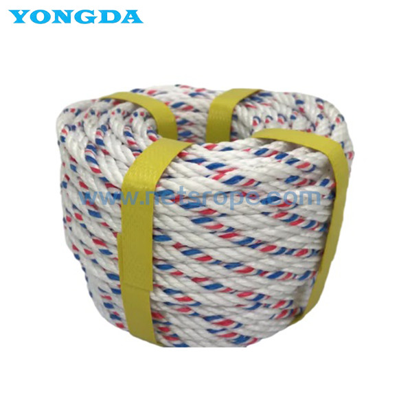 China 3-Strand Mixed plyester and polypropylene rope wholesale