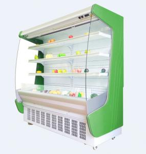 China Commercial supermarket multi deck refrigeration refrigerated wall cabinet multideck open chiller for fruits and vegetab wholesale