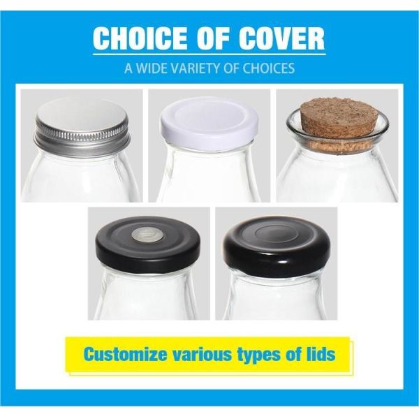 Custom Label Embossed Mini Milk Bottles for Cold Brew Coffee