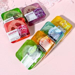 China Luxury Personalized Individually Wrapped Bath Soap Essential Oil Flower Handmade on sale