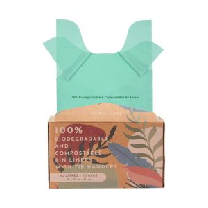 Buy cheap Wave Top Handle Compostable Garbage Bags Non Toxic With Retail Dispenser Box from wholesalers