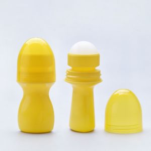 Buy cheap Yellow Plastic Roller Ball Bottles Cosmetic 30ml Roll On Perfume from wholesalers