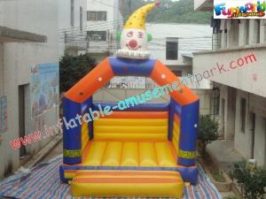China PVC Clown Commercial Bouncy Castles , Promotional Inflatable Bouncy House wholesale