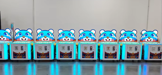 Cute Style Hammer Coin Pusher Mini Arcade Game Machine Whack Mole Game with Plastic Material