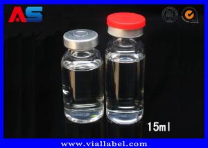 China Blue / white / Black 3ml 15ml Pharmaceutical Tubular Small Glass Containers With Lids on sale