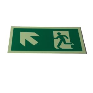 China Self Luminous Aluminum Emergency Evacuation Signs Fire Escape Plan Symbols wholesale