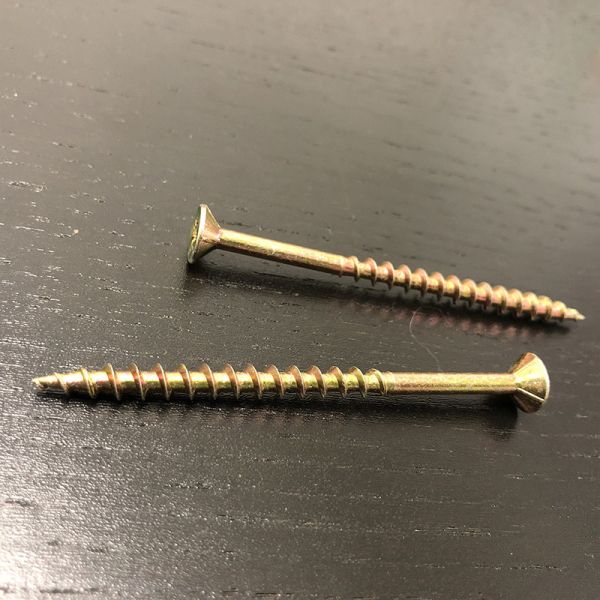 M4.0x75MM Chipboard Screw Partially Threaded Countersunk Flat Head Screws For Wood