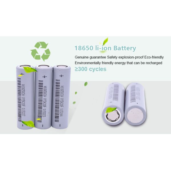Deep Cycle Rechargeable Li Ion Battery 18650 2600Mah 3.7V Cylindrical Lithium Ion Battery Cell