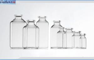 China Antibiotics / Infusion Pharmaceutical Glass Packaging Bottle With Aluminium Plastic Cap on sale