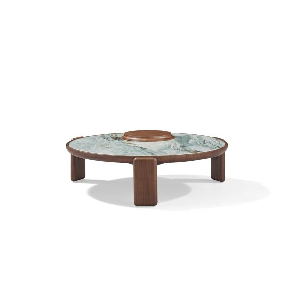 Popular Style Living Room Coffee Table Set Minimalist Artificial Marble Coffee Table Small Round Coffee Tables for Home