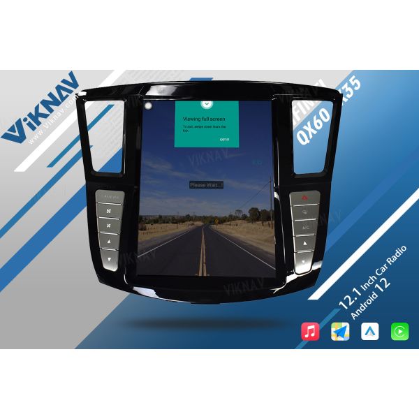 Viknav 12.1 Inch Car Multimedia Stereo Radio For Infiniti QX60 JX35 2012-19 Android DVD Player GPS Navigation Head Unit