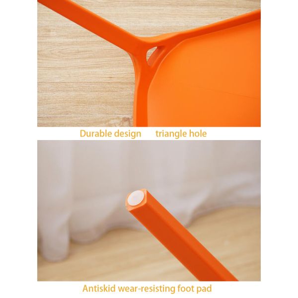 Loading Ability of 840pcs/40HQ Full PP Plastic Restaurant Dining Chairs with OEM Colors