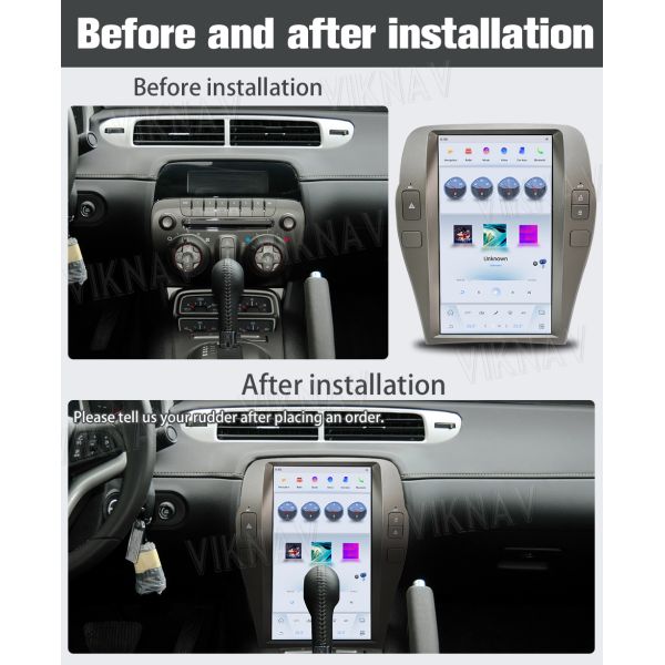 Multimedia 2 DIN Android Car Head Unit For Chevron Camaro 2010 - 2015