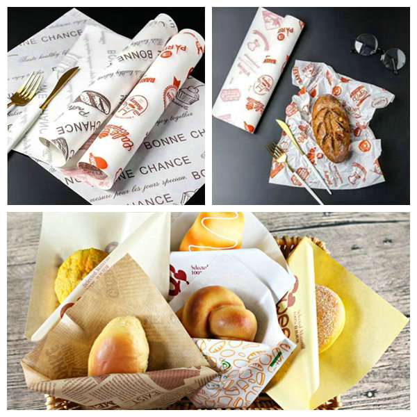 33gr 35gr 38gr 100% Foodgrade Greaseproof Paper For Packing Sanwich 700MM 1000MM 