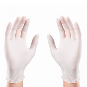 China EN455 S-XL White Disposable Medical Latex Gloves Good Feeling wholesale