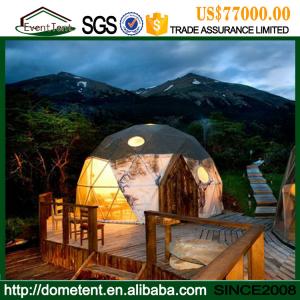 China PVC Cover Metal Frame Resort Glamping Geodesic Dome Tent For Exhibition Activities wholesale