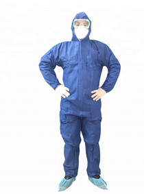 China Dust Proof Disposable Isolation Gowns Disposable Coverall With Zipper Front wholesale