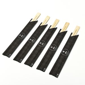 China Customized Sushi Custom Logo Bamboo Chopsticks Individual Wrapping on sale