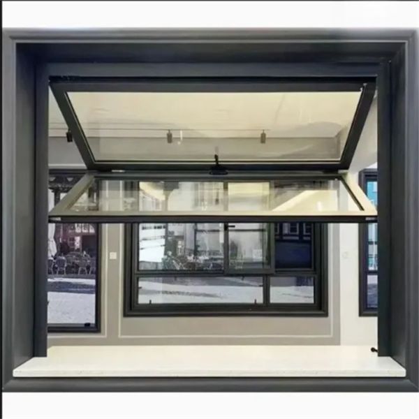 Custom Design Thermal Break Aluminum Bi Folding Glass Windows with Double Glazed