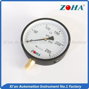 China 200mm 250mm Bottom Mounting General pressure gauge wholesale