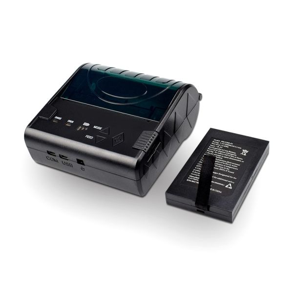 100KM 80mm Bluetooth Thermal Label Printer 90mm/s Pos Terminal Printer