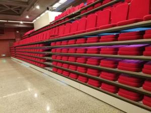 China Foldable Telescopic Bleacher Seating with Foldable Seat Material on sale