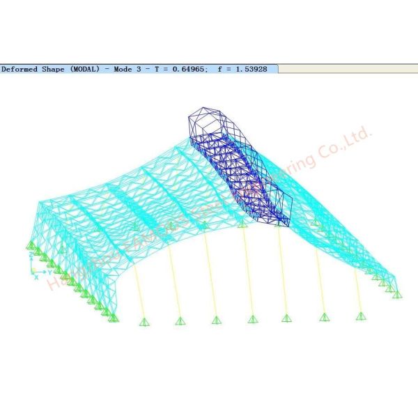 Overhead Bridge Cranes Heavy Steel Structure Workshop And Warehouse