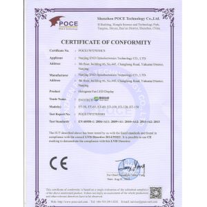 Shenzhen Eno Optoelectronics Technology Co., Ltd. Certifications