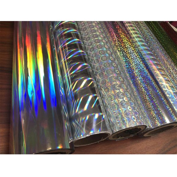Transparent Self Adhesive BOPP Holographic Transfer Film Moisture Proof For Packaging