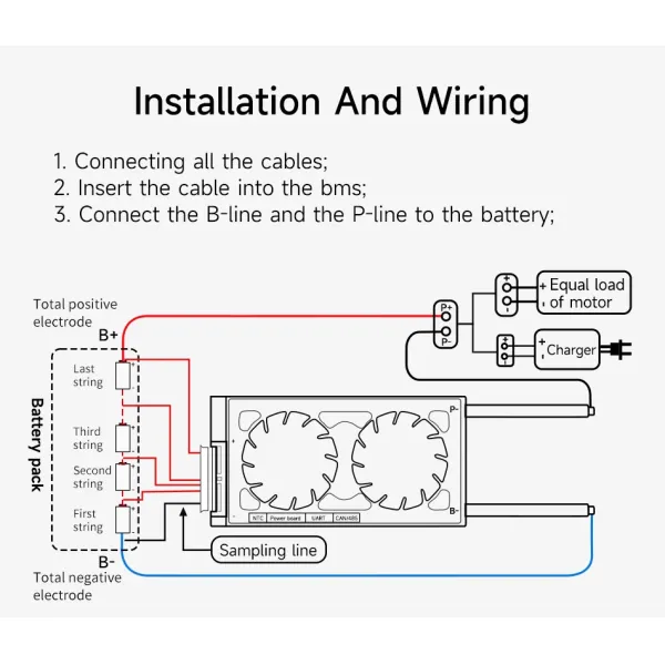 Daly 16s 48v 300a Smart Bms With Bluetooth WIFI BMS 20A 30A 50A 60A 80A 4S-32S Car BMS