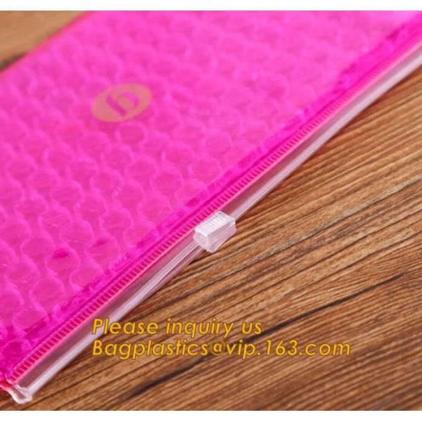 Bubble k bag/bubble slider bag/bubble zipper bag customize color size printing,Bubble Padded Bag EPE/PO Film Bag E