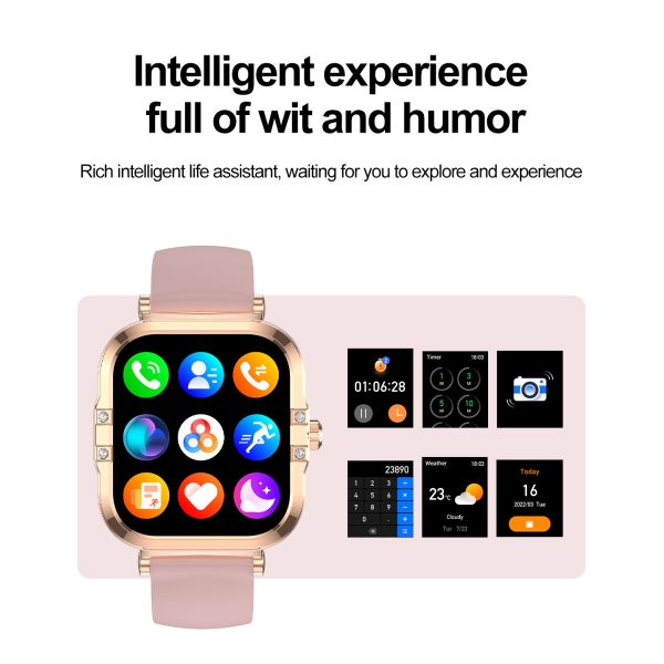 NFC Function HD Retinal Screen Smart Watch HK82 Supports Hundred Sports Modes