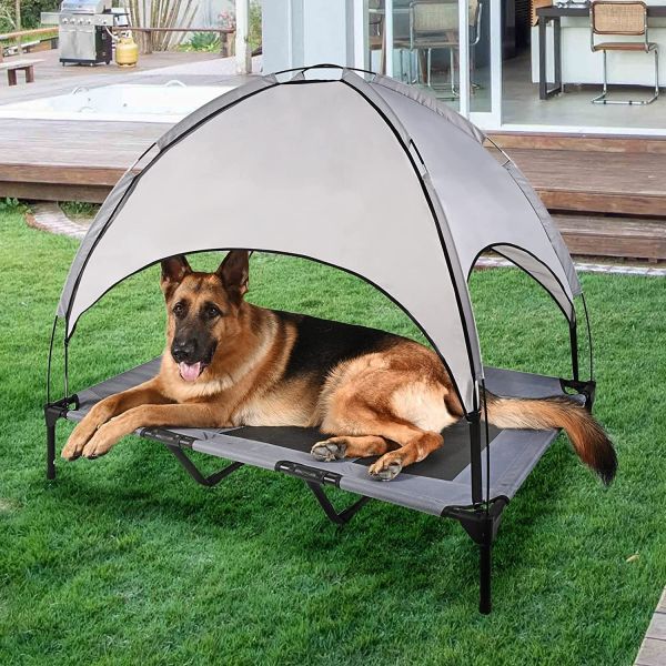 Removable Canopy Portable Raised Extra Carrying Bag Pet Cot