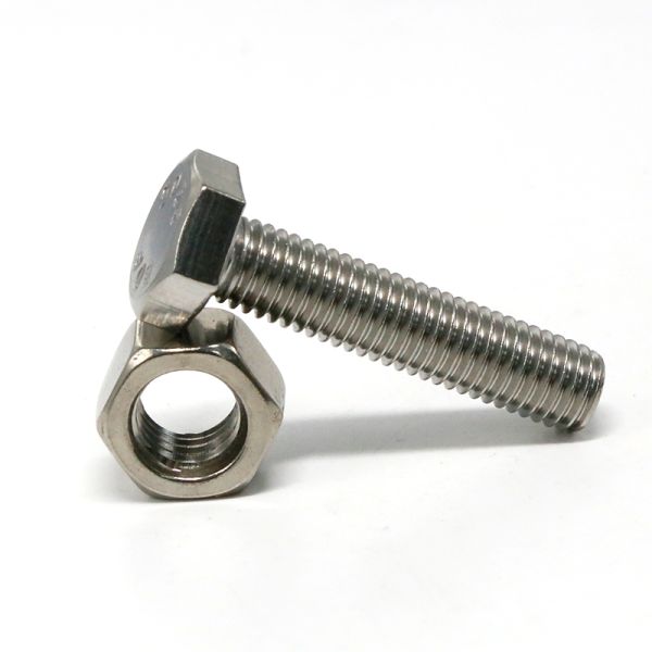 SS M4 M5 M6 M8 M10 M12 Heavy Hex Headed Cap Screw Machine Bolt and Nuts Hex Machine Tap Bolt for Heavy Duty Applications