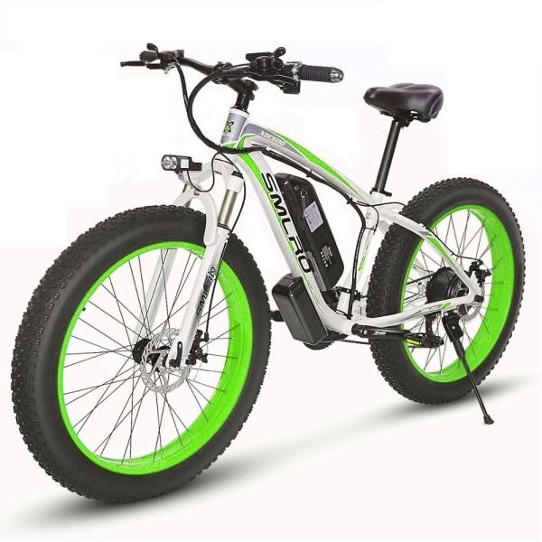 Fat Tire Electric Bike 350W Motor 13AH Lithium Battery SMLRO XDC600 26x4.0 inch E-Bike Wholesale Drop Shipping Available