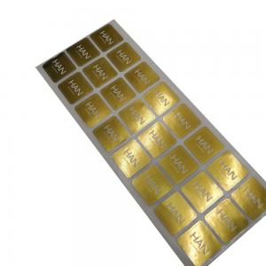 China Waterproof Adhesive Label Sticker Printing , Gold Hot Foil Stamping Stickers wholesale