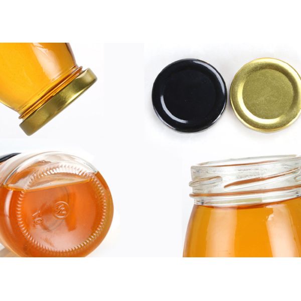Mini Glass Honey Jars , Empty Honey Bottles 25ml 35ml 75ml 100ml
