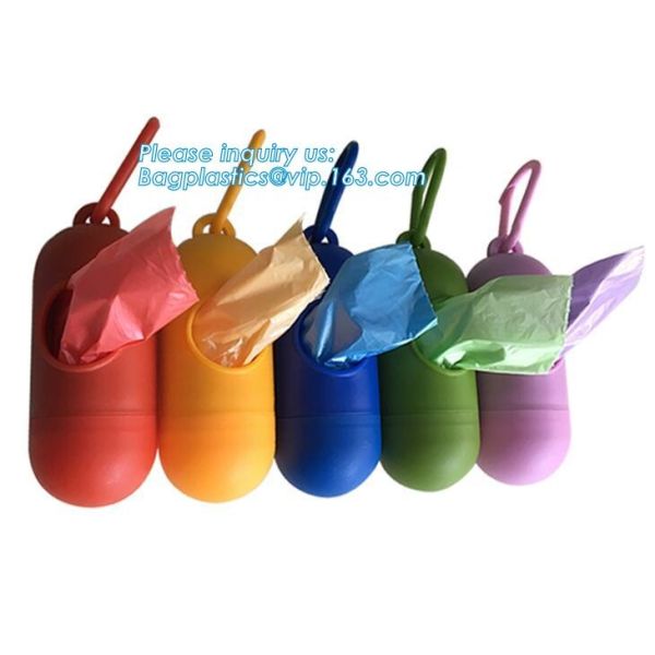 Pet product house shape dog waste bags with dispenser and leash clip, Pet Waste Bag Removal Disposal Heavy Duty Earth Fr