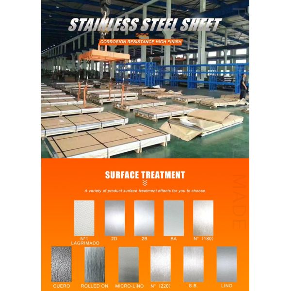 TISCO 0cr18Ni10TI ss201 202 304 316 321 430 Stainless Steel Sheets 5mm 12mm 13mm Brush Mirror