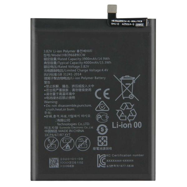 OEM Original Replacement Battery For Huawei Mate9 MHA-AL00 HB396689ECW Mate 9 Lithium Polymer Battery 4000mAh