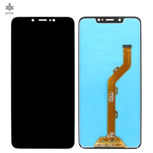 Black Android LCD Screen Display Assembly with Original Digitizer for Tecno Spark 3 Pro